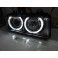 headlights BMW E36 Lim./Touring 92-98 _ 2 halo rims _ black