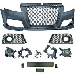 P&aacute;raChoquesF (1032650) Audi A3 08-12, Front, RS3 Optic, with integrated grille, for vehicles without park assist sensor