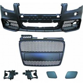 P&aacute;raChoquesF (1017650) Audi A4 Lim/Avant(8E) 04-07, Front, RS4 Optic, with integrated grille, Over-paintable