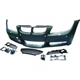 Para-choques Frontal + far&oacute;is nevoeiro BMW E90 / E91 2005-2008 pre-LCI pack m look em pl&aacute;stico