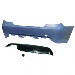 P&aacute;raChoquesT (1224255) BMW 5-Reihe (E60/61) 03-07, Rear, for vehicles without park assist sensor, Paintable
