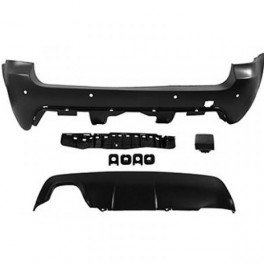 P&aacute;raChoquesT (1224855) BMW 5-Reihe (E60/61) 03-07, Rear, M Technic Optic, for vehicles with park assist sensor, Paintable