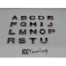 Letras decorativas em plástico em cromado C/autocolante