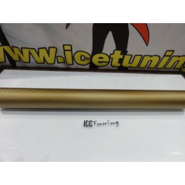 Pel&iacute;cula, vinil em carbono Dourado 3D, 2MTS x 0.50M