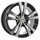 Jante RIDER Preto com face polida 9,5x19 5x120 ET38 CB74.1