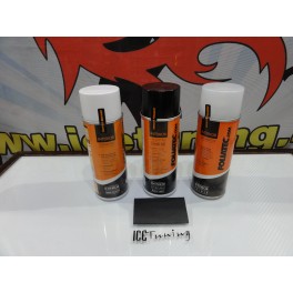 Spray repara&ccedil;&atilde;o e pintura + limpeza + prim&aacute;rio preto mate para Volantes, bancos, interiores e bancos de mota