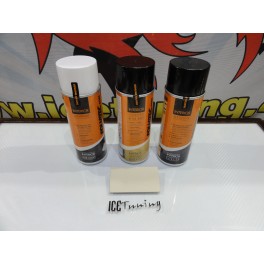 Spray repara&ccedil;&atilde;o e pintura + limpeza + selante bege Mate para Volantes, bancos, interiores e bancos de mota