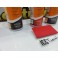 Spray reparação e pintura + limpeza + selante vermelho Mate para Volantes, bancos, interiores e bancos de mota