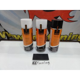 Spray repara&ccedil;&atilde;o e pintura + limpeza + prim&aacute;rio cinza escuro Mate para Volantes, bancos, interiores e bancos de mota
