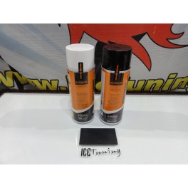 Spray repara&ccedil;&atilde;o e pintura + spray de limpeza cinza escuro Mate para Volantes, bancos, interiores e bancos de mota