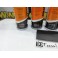 kit de reparação e pintura de plásticos, volantes, bancos, interiores + limpeza + primário + selante Branco mate 