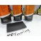 kit de reparação e pintura de plásticos, volantes, bancos, interiores + limpeza + primário + selante Branco mate 