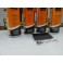 kit de reparação e pintura de plásticos, volantes, bancos, interiores + limpeza + primário + selante Branco mate 
