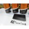 kit de reparação e pintura de plásticos, volantes, bancos, interiores + limpeza + primário + selante Preto mate 