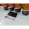 kit de reparação e pintura de plásticos, volantes, bancos, interiores + limpeza + primário + selante Preto mate 