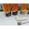 kit de reparação e pintura de plásticos, volantes, bancos, interiores + limpeza + primário + selante Branco mate 