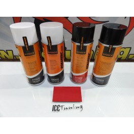 kit de repara&ccedil;&atilde;o e pintura de pl&aacute;sticos, volantes, bancos, interiores + limpeza + prim&aacute;rio + selante vermelho mate 