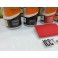 kit de reparação e pintura de plásticos, volantes, bancos, interiores + limpeza + primário + selante cognac mate 