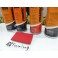 kit de reparação e pintura de plásticos, volantes, bancos, interiores + limpeza + primário + selante cognac mate 
