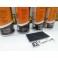 kit de reparação e pintura de plásticos, volantes, bancos, interiores + limpeza + primário + selante vermelho mate 