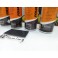 kit de reparação e pintura de plásticos, volantes, bancos, interiores + limpeza + primário + selante vermelho mate 