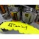 Tinta alta temperatura Foliatec, amarelo neon, para bombas / pinças de travão, kit 3 componentes + kit de instalação