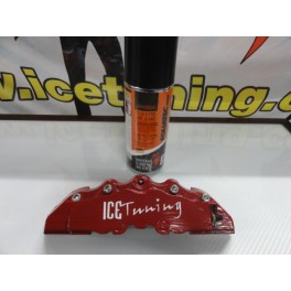 Tinta em spray de alta temperatura Foliatec de cor Vermelho Brilhante para bombas / pin&ccedil;as trav&atilde;o
