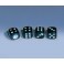 AIRCAPS Valve Caps Crystal Cube, SPL-1309-FB-C