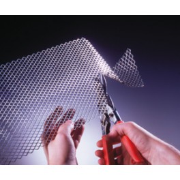 ALU RACE- Grille stretch grid design, fine, prata, 30 x 60 cm, 1 piece