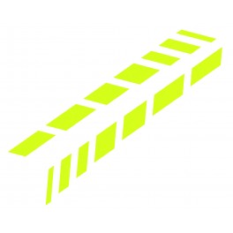 Autocolante / sticker Faixas Foliatec 9 x 77cm cor amarelo neon