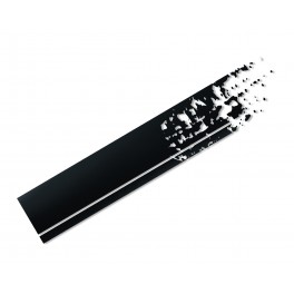Autocolante / sticker listras Foliatec 22 x 150cm cor preto mate