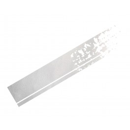 Autocolante / sticker listras Foliatec 22 x 150cm cor cinza prata cromado mate