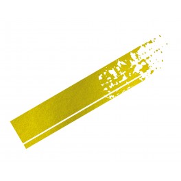 Autocolante / sticker listras Foliatec 22 x 150cm cor dourado cromado mate