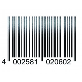 Autocolante / sticker codigo de barras Foliatec 24 x 37cm cor preto mate.