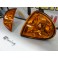 Pisca / farois / farolins / honda civic crx del sol fundo laranja