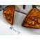 Pisca / farois / farolins / honda civic crx del sol fundo laranja