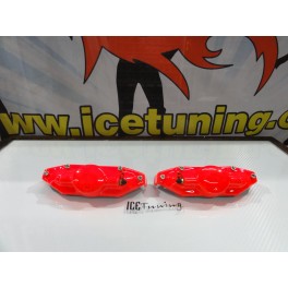 DIY Capas de travao universal com tinta de alta temperatura Foliatec Vermelho N&eacute;on Brilhante