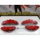Capas de travao Brembo com tinta de alta temperatura Foliatec Vermelho Brilhante