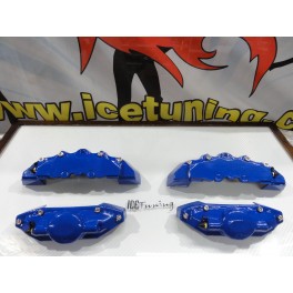 Kit 4 capas de travao universal com tinta de alta temperatura Foliatec Azul racing Brilhante