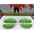 Kit 4 capas de travao Brembo com tinta de alta temperatura Foliatec Verde Green power Brilhante