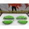 Kit 4 capas de travao Brembo com tinta de alta temperatura Foliatec Verde Green power Brilhante