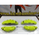 Kit 4 capas de travao Brembo com tinta de alta temperatura Foliatec Verde Toxic Brilhante