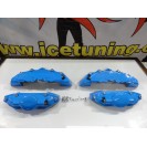 Kit 4 capas de travao Brembo com tinta de alta temperatura Foliatec Azul GT Brilhante