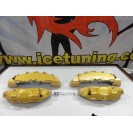 Kit 4 capas de travao Brembo com tinta de alta temperatura Foliatec Dourado Met&aacute;lico Brilhante