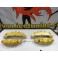 Kit 4 capas de travao Brembo com tinta de alta temperatura Foliatec Dourado Metálico Brilhante