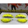 Kit 4 capas de travao universal com tinta de alta temperatura Foliatec Amarelo Neon Brilhante