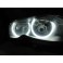 Aros / Argolas Angel Eyes em 3D CRYSTAL duas cores BMW E46 (Sem Xenon De Origem), E46 COUPE