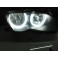 Aros / Argolas Angel Eyes em 3D CRYSTAL duas cores BMW E46 (Sem Xenon De Origem), E46 COUPE