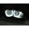 Aros / Argolas Angel Eyes em 3D CRYSTAL duas cores BMW E46 (Sem Xenon De Origem), E46 COUPE