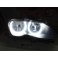 Aros / Argolas Angel Eyes em 3D CRYSTAL duas cores BMW E46 (Sem Xenon De Origem), E46 COUPE
